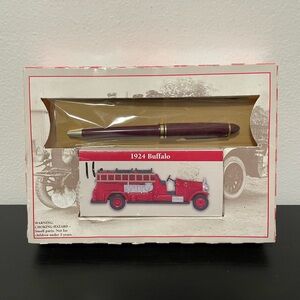 Readers Digest 1924 Buffalo Fire Truck & Pen Set Diecast 1:64 NEW Engine Vintage